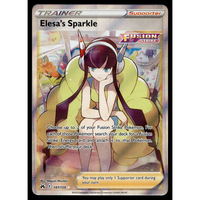 Elesa's Sparkle - 147/159 - NM - Full Art - Crown Zenith - Pokemon - A6-57