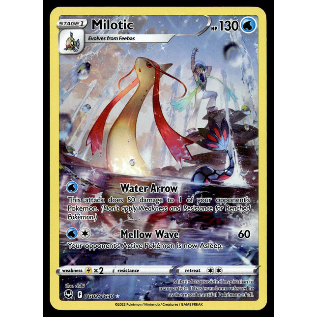 Milotic - TG02/TG30 - NM - Full Art - Silver Tempest - Pokemon - A6-34