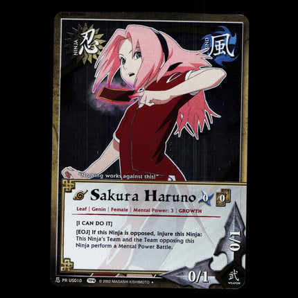 Sakura Haruno - PR US010 - NM - 1st Edition Foil - Promo - Naruto CCG - D4-148