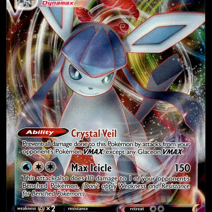 Glaceon Vmax - 041/203 - NM - Ultra Rare - Evolving Skies - Pokemon - A9-93