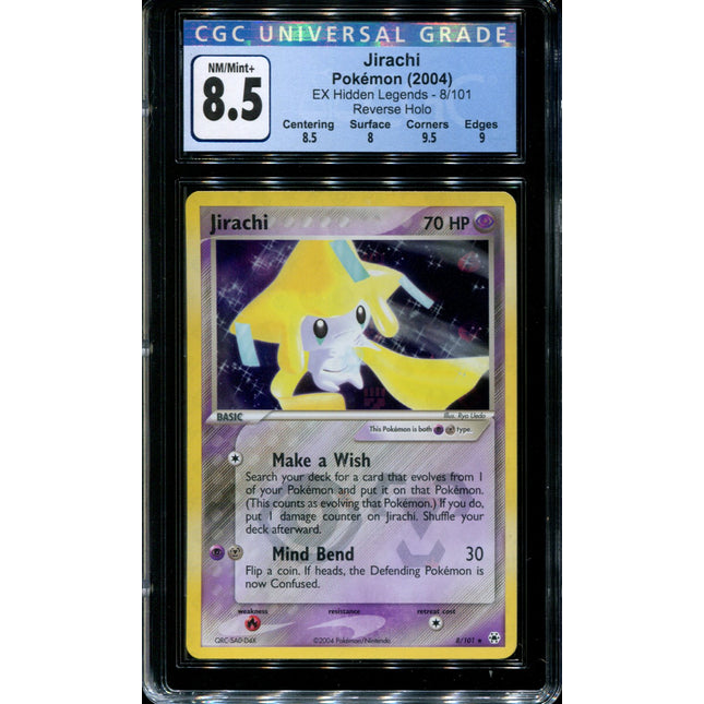 Jirachi - 8/101 - CGC 8.5 - Reverse Holo - Hidden Legends - 36683