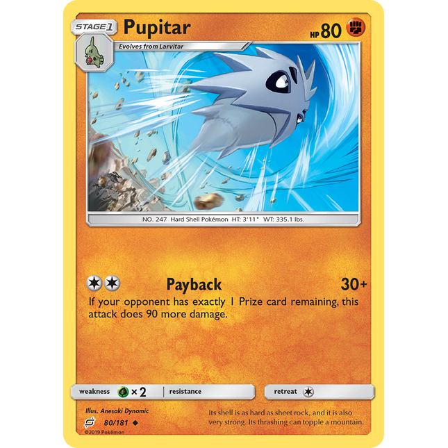 Pupitar (80/181) [Sun & Moon: Team Up]