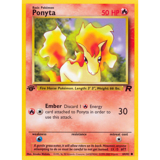Ponyta (64/82) [Team Rocket 1st Edition]