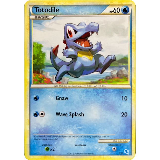 Totodile (1/30) [HeartGold & SoulSilver: Trainer Kit - Gyarados]