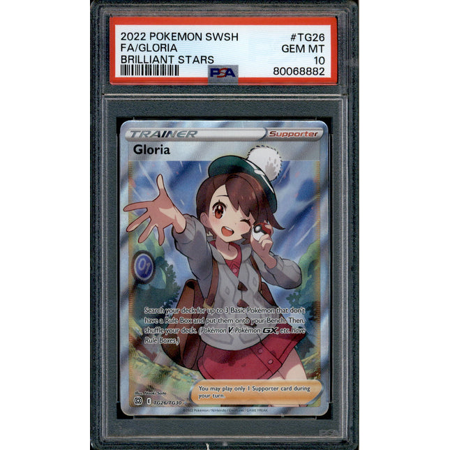 Gloria - TG26/TG30 - PSA 10 - Full Art - Brilliant Stars - Pokemon - 68882