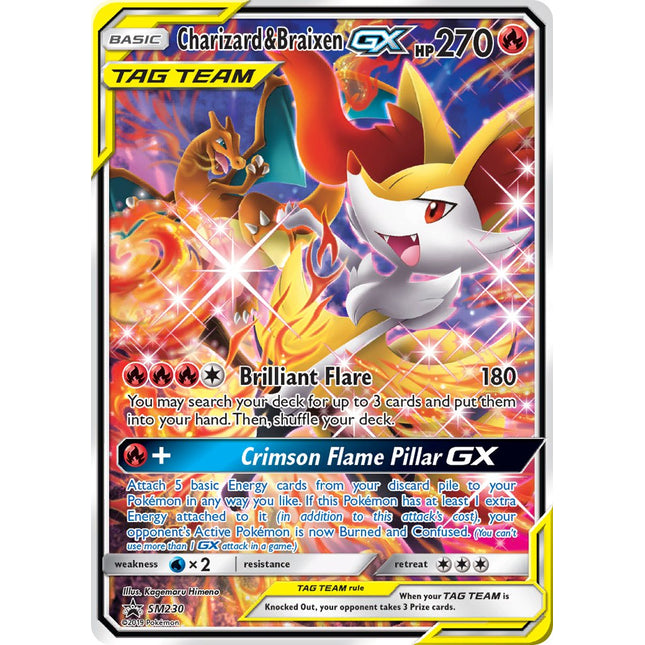 Charizard & Braixen-GX [SM Black Star Promos]