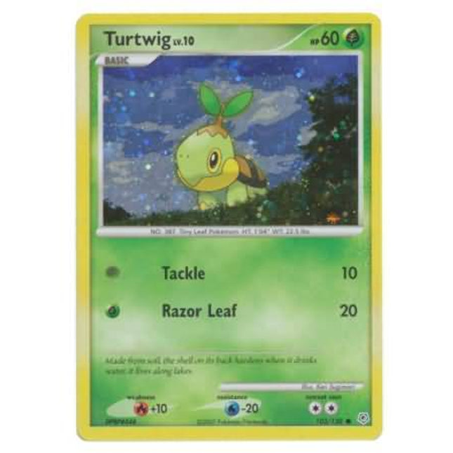 Turtwig (103/130) (Cosmos Holofoil) [Diamond & Pearl: Base Set]
