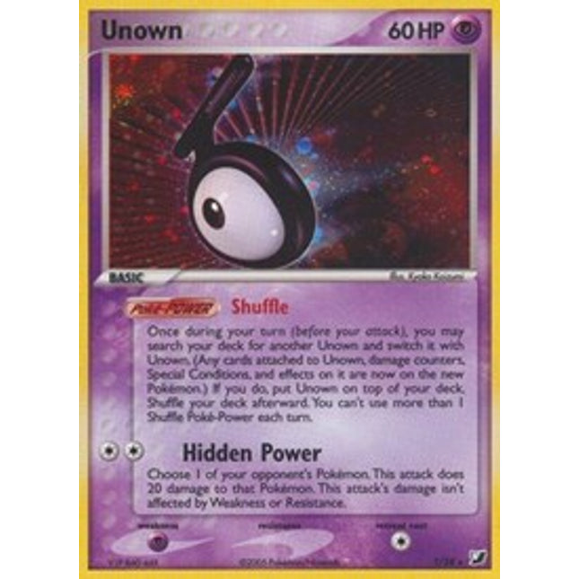 Unown (T) (T/28) [EX: Unseen Forces]
