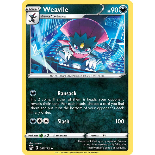 Weavile (087/172) [Sword & Shield: Brilliant Stars]