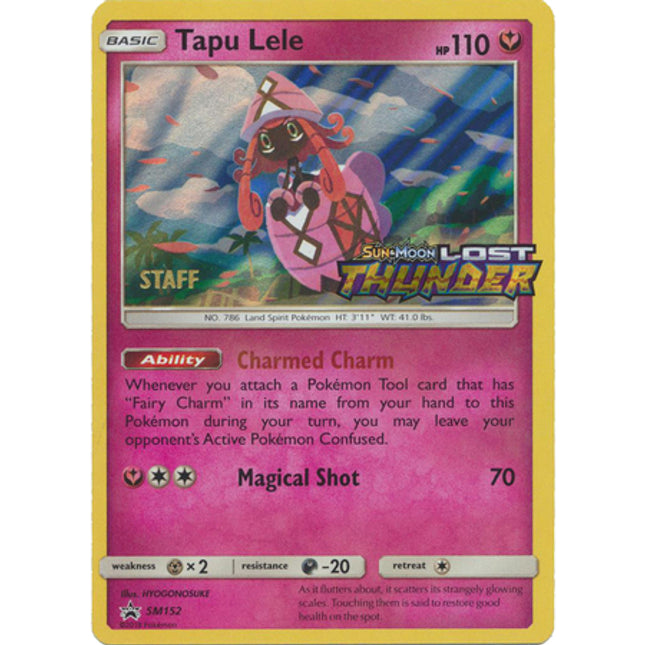Tapu Lele (Staff Prerelease Promo) [SM Black Star Promos]