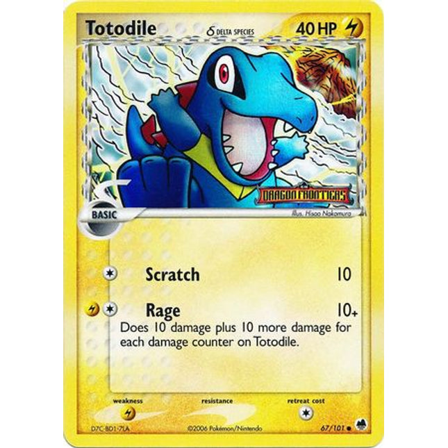 Totodile (67/101) (Delta Species) (Stamped) [EX: Dragon Frontiers]