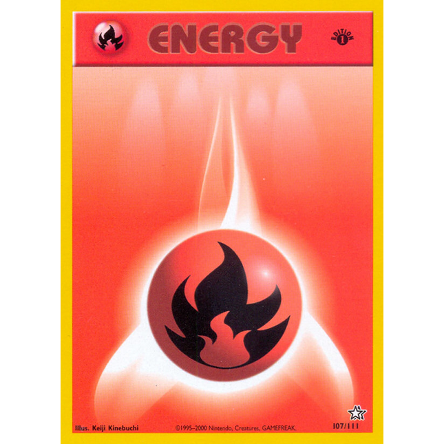 Fire Energy (107/111) [Neo Genesis 1st Edition]