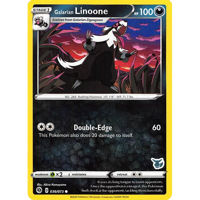 Galarian Linoone (036/073) (Eevee Deck) [Battle Academy 2022]