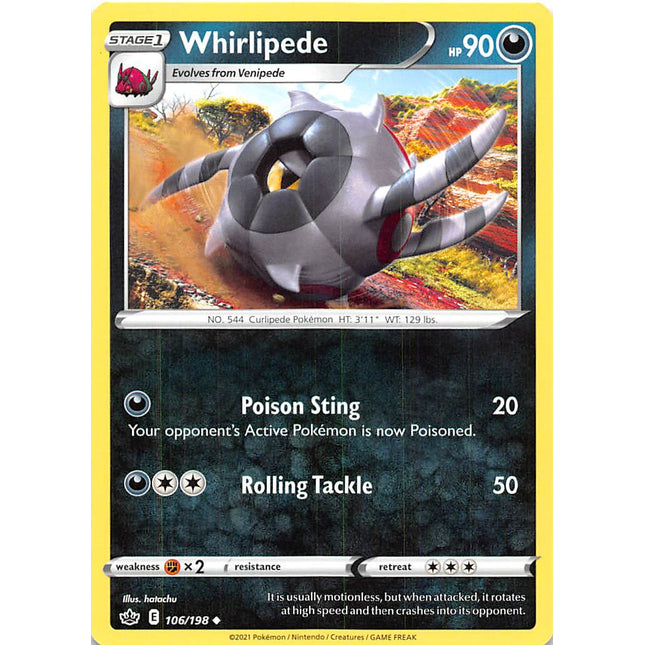 Whirlipede (106/198) [Sword & Shield: Chilling Reign]