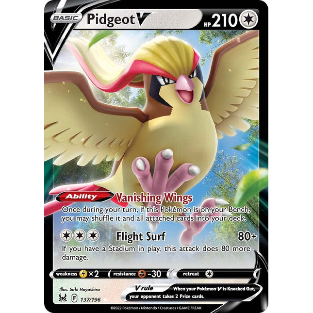 Pidgeot V (137/196) [Sword & Shield: Lost Origin]