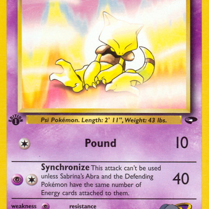 Sabrina's Abra (93/132) [Gym Challenge 1st Edition]