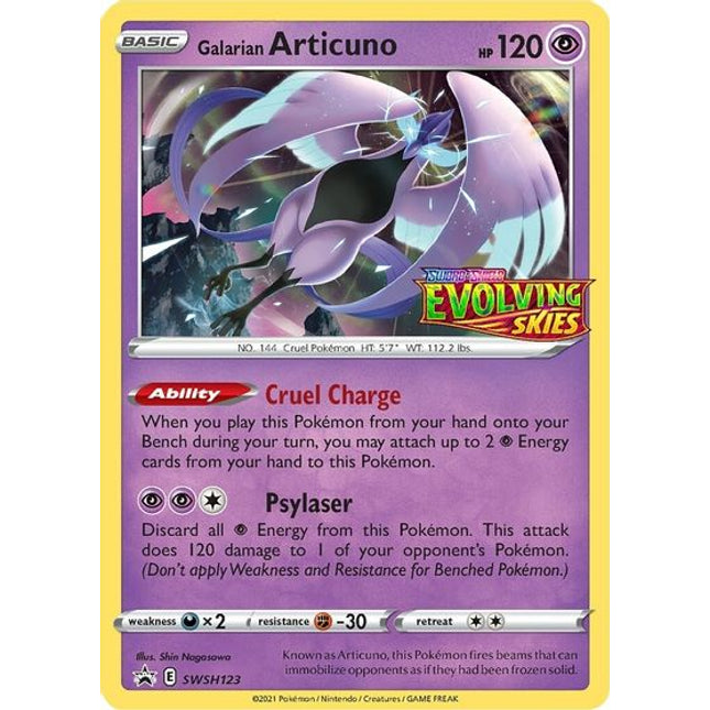 Galarian Articuno (SWSH123) (Prerelease Promo) [Sword & Shield: Black Star Promos]