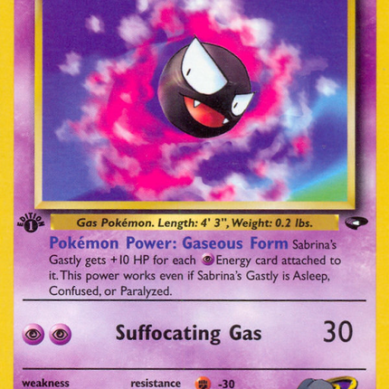 Sabrina's Gastly (97/132) [Gym Challenge 1st Edition]