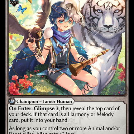 Allen, Beast Beckoner - DOA 1st EN-016 - Common - Near Mint - Foil - Grand Archive TCG