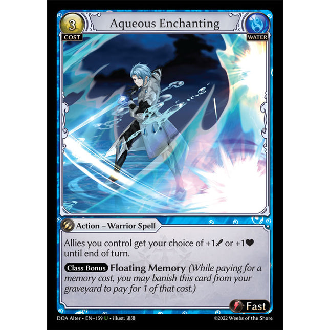 Aqueous Enchanting - DOA Alter EN-159 - Uncommon - Near Mint - Foil - Grand Archive TCG