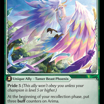 Arima, Gaia's Wings - DOA Alter EN-266 - Super Rare - Near Mint - Foil - Grand Archive TCG