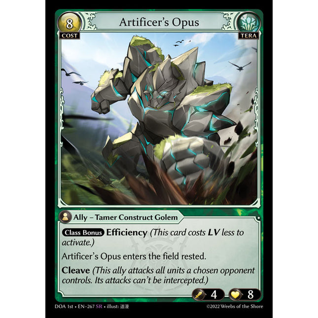 Artificer's Opus - DOA 1st EN-267 - Super Rare - Near Mint - Non-Foil - Grand Archive TCG