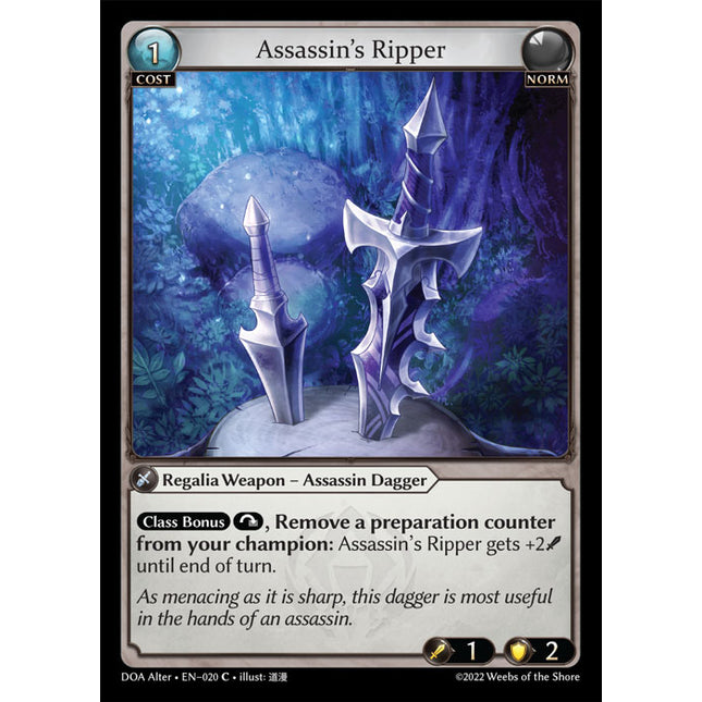 Assassin's Ripper - DOA Alter EN-020 - x4 - Common - Near Mint - Non-Foil - Grand Archive TCG