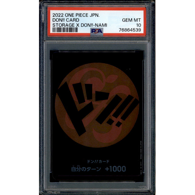 Nami Don Card - Promo Storage - PSA 10 - Japanese Holo - Box - One Piece - 64539