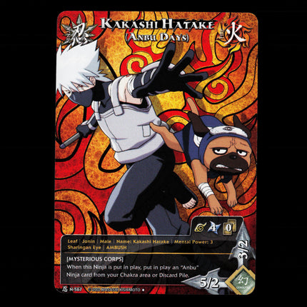 Kakashi Hatake (Anbu Days) - N-567 - NM - Full Art - Promo - Naruto CCG - E1-62