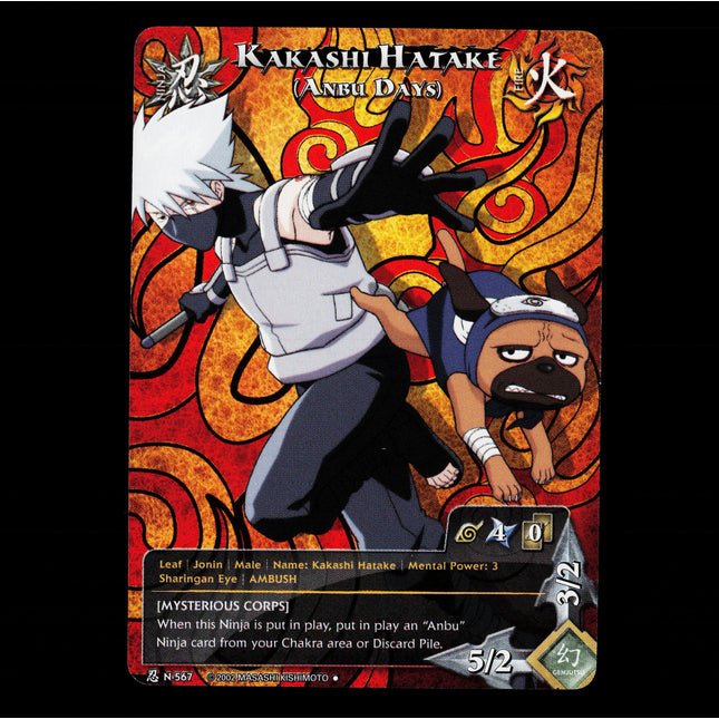 Kakashi Hatake (Anbu Days) - N-567 - NM - Full Art - Promo - Naruto CCG - E1-62