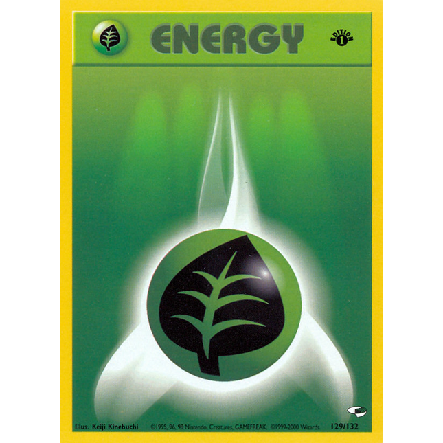 Grass Energy (129/132) [Gym Heroes 1st Edition]