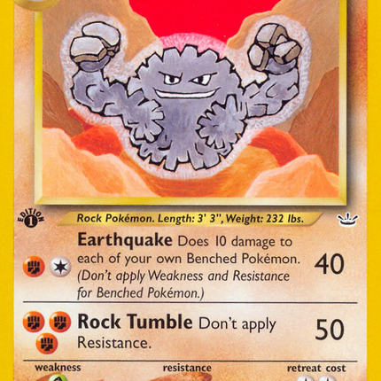 Graveler (30/64) [Neo Revelation 1st Edition]