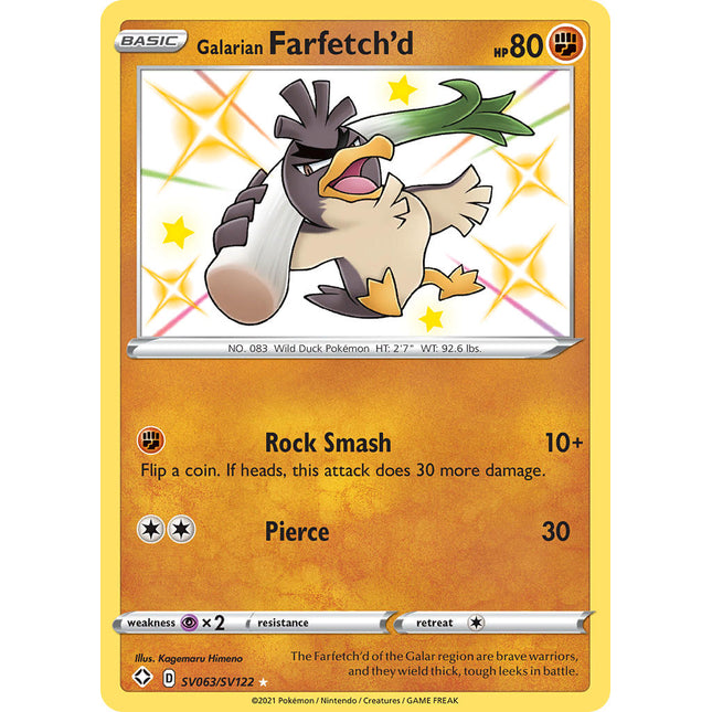 Galarian Farfetch'd (SV063/SV122) [Sword & Shield: Shining Fates]