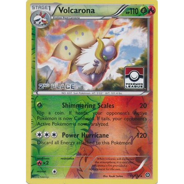 Volcarona (15/114) (League Promo 2nd Place) [XY: Steam Siege]