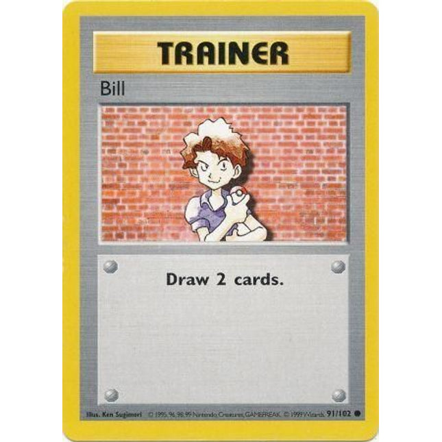 Bill (91/102) [Base Set (Shadowless)]