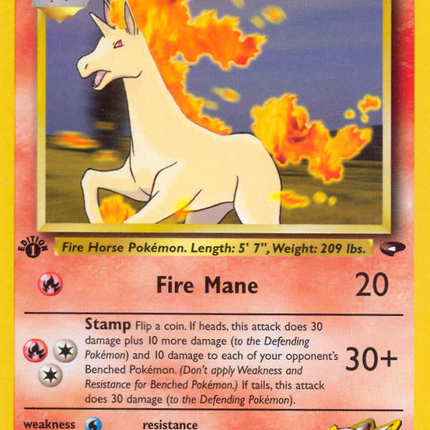 Blaine's Rapidash (33/132) [Gym Challenge 1st Edition]