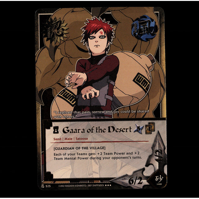 Gaara of the Desert - 525 - NM - Foil - Promo - Naruto CCG - E1-83