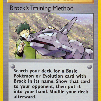 Brock's Training Method (106/132) [Gym Heroes 1st Edition]