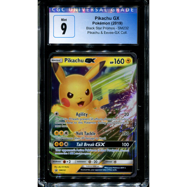 Pikachu GX - SM232 - CGC 9 - Black Star Promos - Ultra Rare - Pokemon - 94285