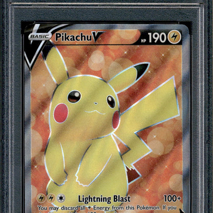 Pikachu V - 157/172 - PSA 9 - Full Art - Brilliant Stars - Pokemon - 68939