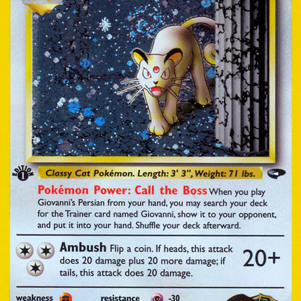 Giovanni's Persian (8/132) [Gym Challenge 1st Edition]