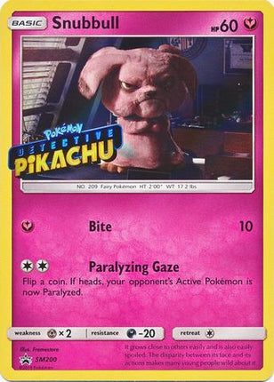 Snubbull Detective (Pikachu Stamped) [SM Black Star Promos]