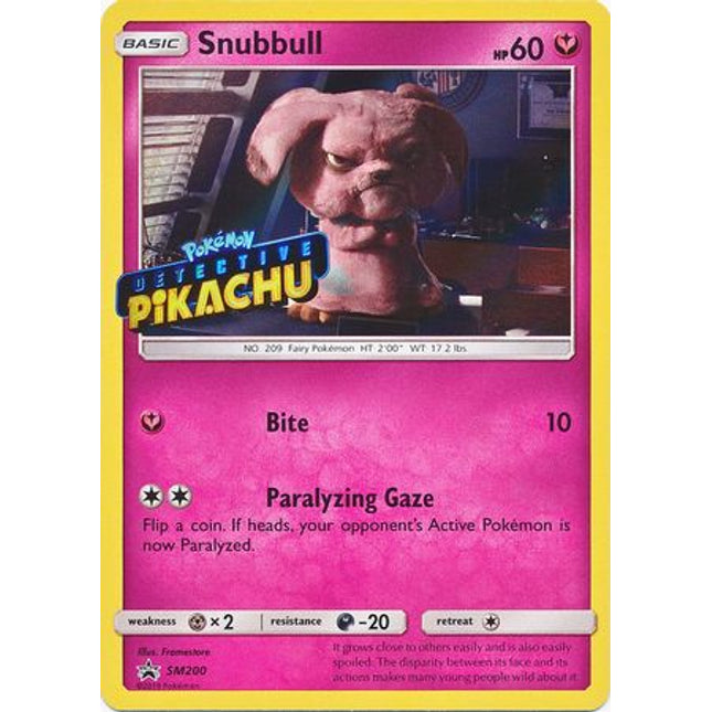 Snubbull Detective (Pikachu Stamped) [SM Black Star Promos]