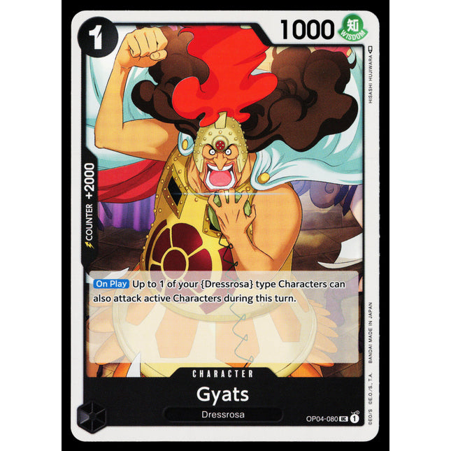Gyats - OP04-080 - NM - Uncommon - English OP04 - One Piece TCG