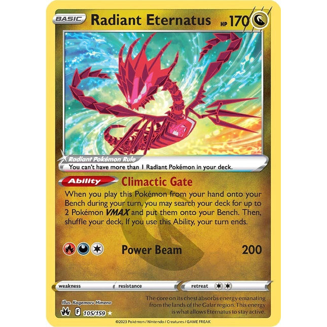Radiant Eternatus (105/159) [Sword & Shield: Crown Zenith]