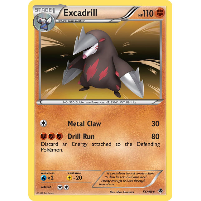 Excadrill (56/98) (Cosmos Holo) (Blister Exclusive) [Black & White: Emerging Powers]