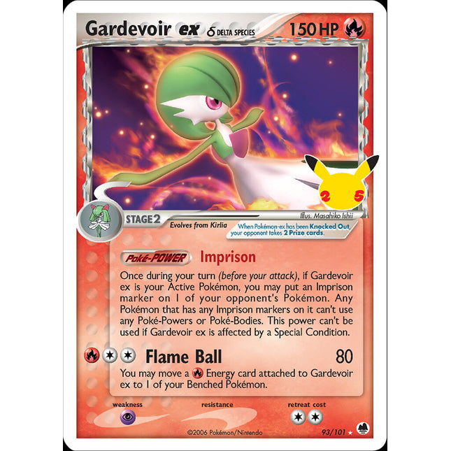 Gardevoir ex (93/101) (Delta Species) [Celebrations: 25th Anniversary - Classic Collection]