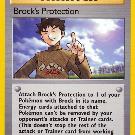Brock's Protection (101/132) [Gym Challenge 1st Edition]