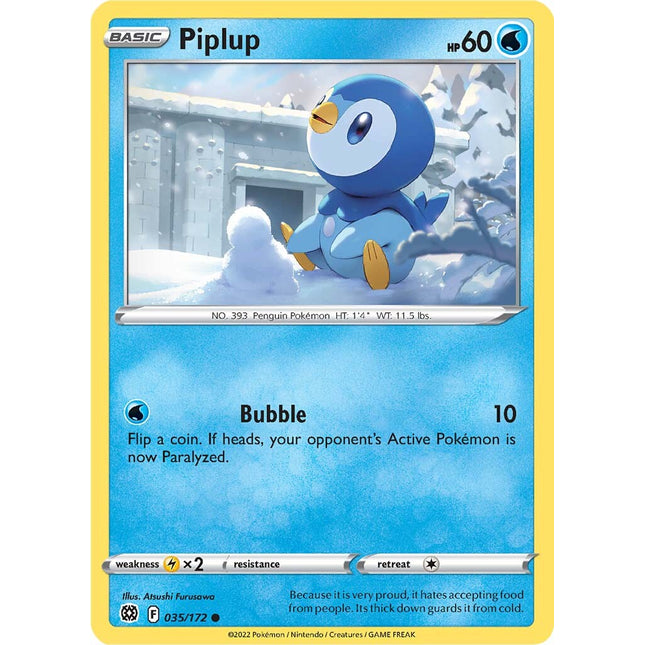 Piplup (035/172) [Sword & Shield: Brilliant Stars]