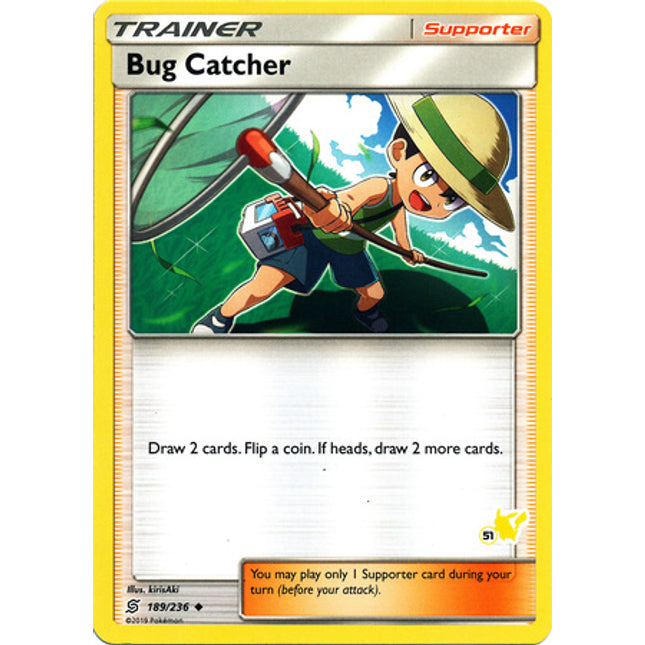 Bug Catcher (189/236) (Pikachu Stamp #51) [Battle Academy 2020]